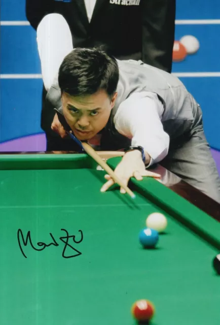 Marco Fu Hand Signed 12X8 Snooker Photo Proof 2.