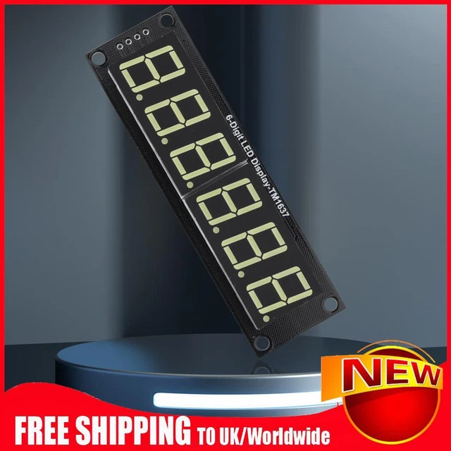 0.56 Inch Digital LED Module TM1637 6-Digit 7-segment for Arduino