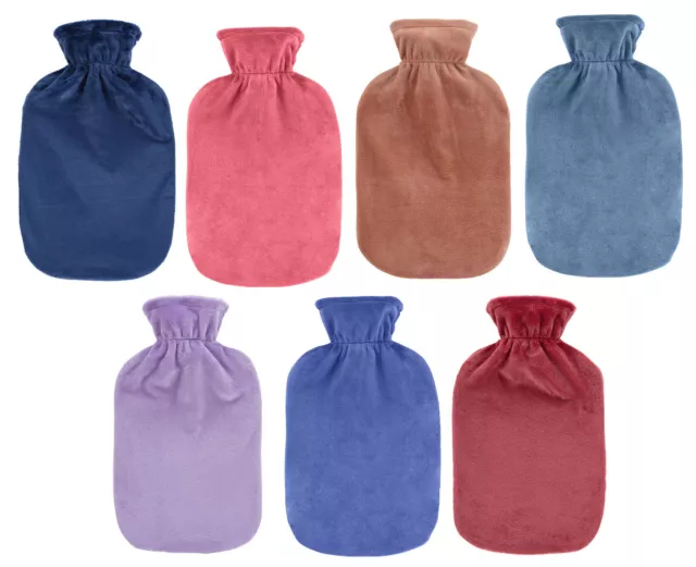 Fashy Plush Latex Free 2.0L Hot Water Bottle