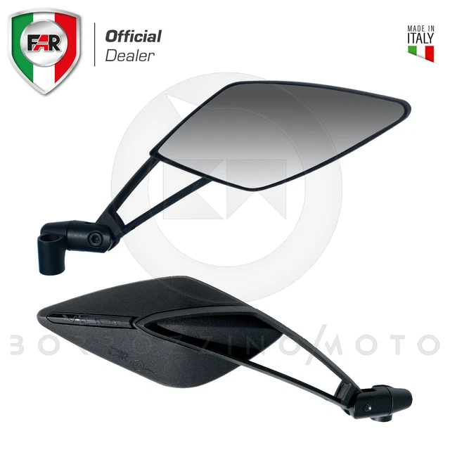 COPPIA SPECCHIETTI SKIN-Z B-LUX BARRACUDA MOTO COLORE NERO - Foto 8