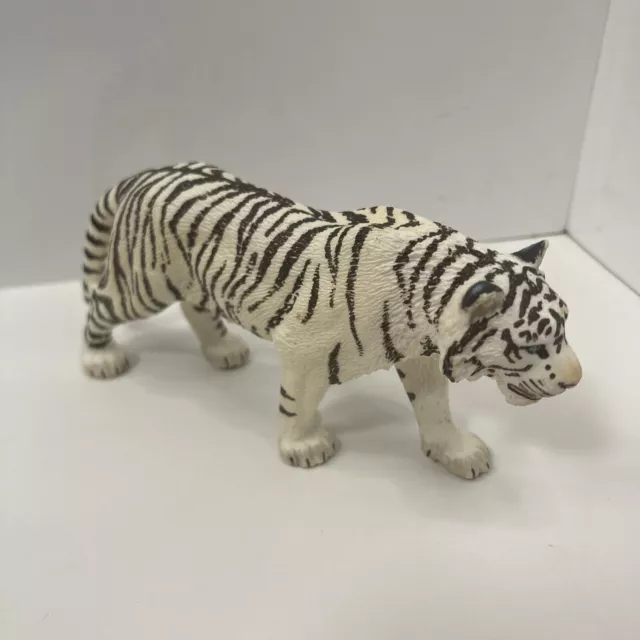 Schleich 14731 Tiger, White (World of Nature - Wild Life) 5” Plastic Figure