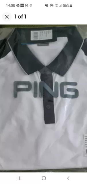 BARGAIN~MENS~PING~GOLF~POLO SHIRT~NEW IN BAG with Tags~Size XXL~White ...