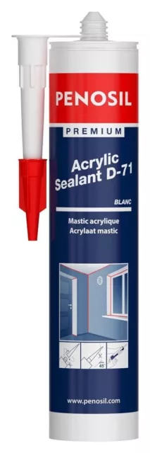 Sellador Acrílico Premium D-71 Blanco 300 ml Penosil