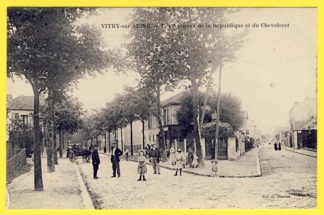 cpa RARE VITRY sur SEINE (Val de Marne) RESTAURANT "A la POINTE du CHEVALERET"