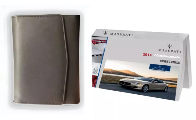Owner Manual for 2014 Maserati Quattroporte Owner's Manual Factory Glovebox Book