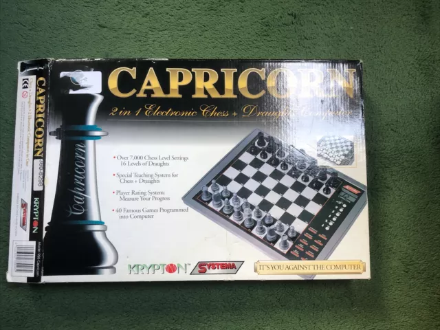 Vintage Capricorn 2 In 1 Electronic Chess And Draughts Computer Spares & RePairs