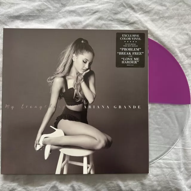 Ariana Grande My Everything Split Purple Clear Vinyl
