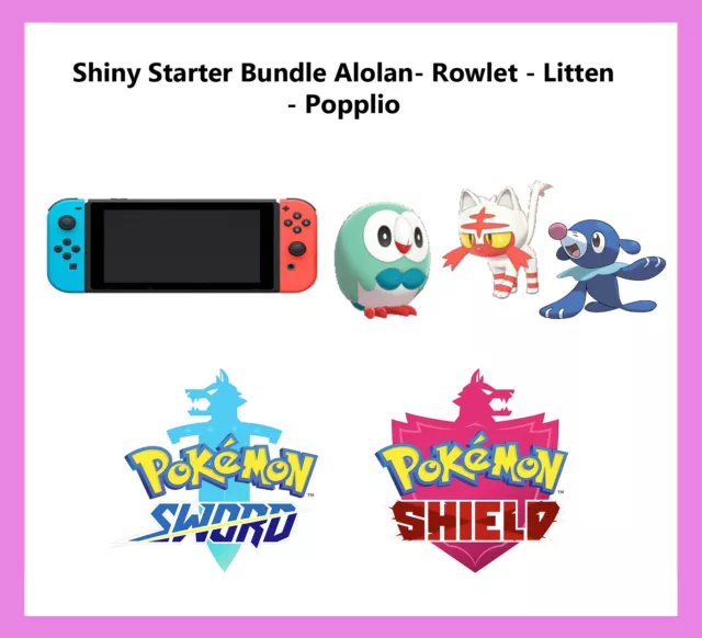 Get ALL 12 Shiny Starter Pokemon (6IV) in Sword and Shield 