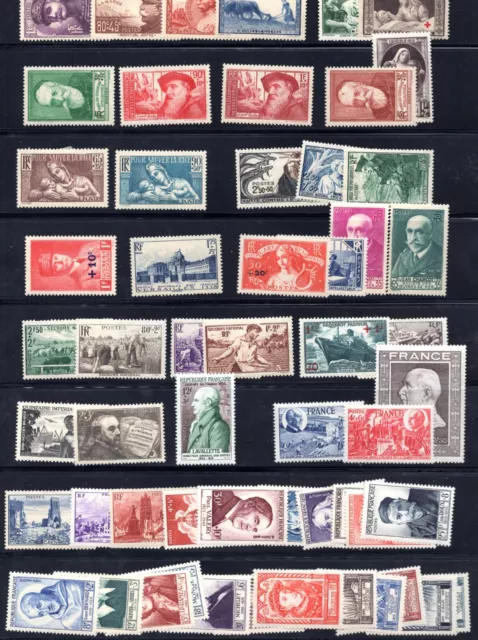 France 1928-1944 Collection Of 104 Semi Postals Most Complete Sets 3