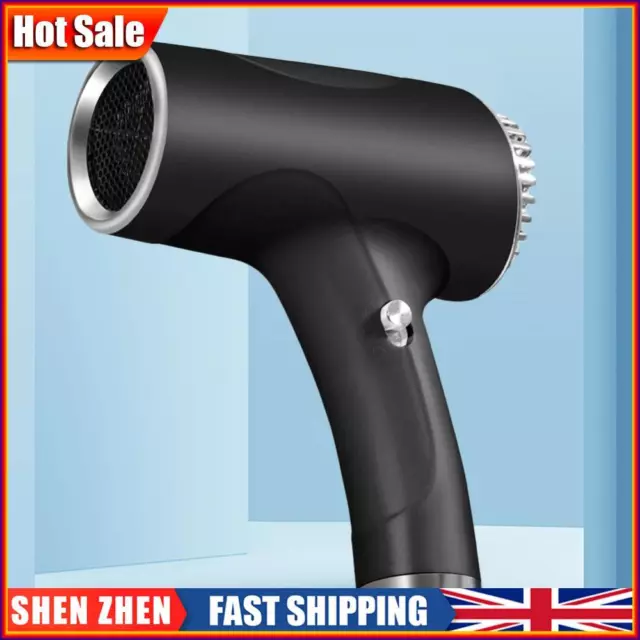 Portable Hair Dryer 2 Speeds Cordless Anion Blow Dryer for Travel (black US)