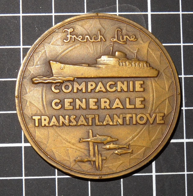 Médaille Bronze – Paquebot Liberté, Compagnie Transatlantique, Bateau