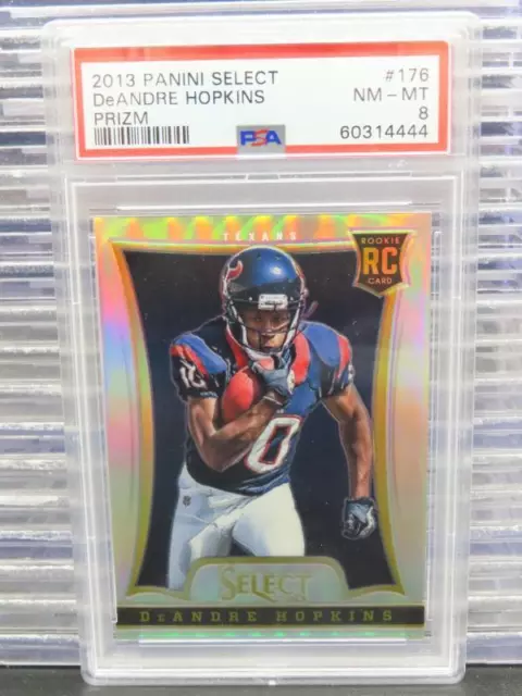 2013 Select DeAndre Hopkins Silver Prizm RC Rookie Card #176 Texans PSA 8