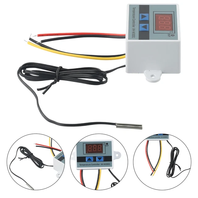 Regolatori Di Temperatura Digitale 12V - Set Da 6 Pezzi, Con Sensore Impermeabile, Display LED, Per Riscaldamento/Raffreddamento