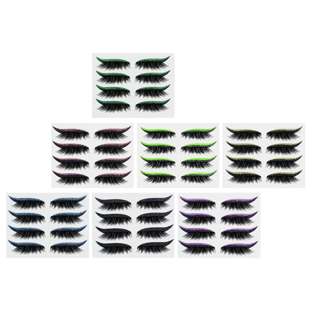 28 paia di adesivi per gatti glitter glitter impermeabili chic