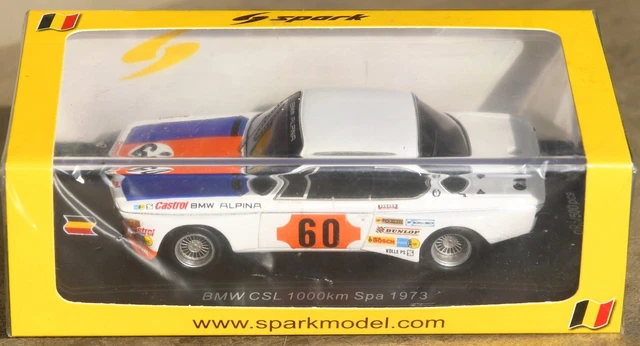 1/18 Minichamps BMW 3.0 CSL 24h Le Mans 1977 #76 Diecast Car Model Toys gifts