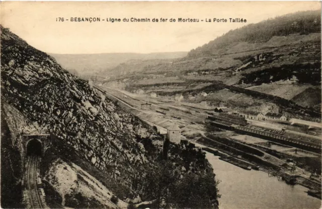 CPA BESANCON - Ligne du Chemin de fer de MORTEAU - La Porte Taillée (299853)