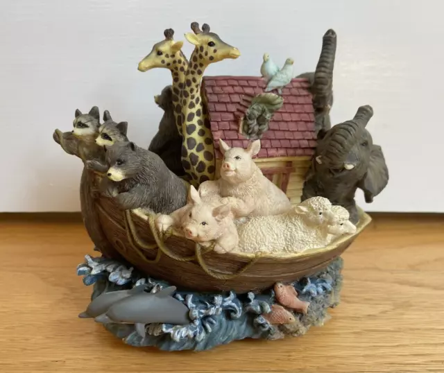 Noah's Ark Music Box / Figurine #710 Plays Talk to the Animals Westland Giftware