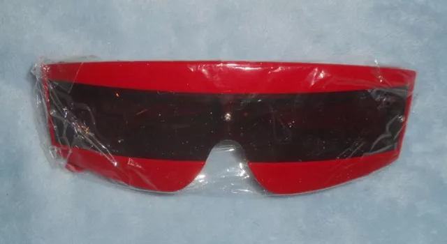 X-Men CYCLOPS Style Red Costume Cosplay Casual Everyday Sunglasses 6" x 2" NEW