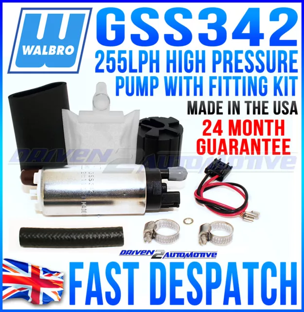GENUINE WALBRO GSS342G3 255 FUEL PUMP For Impreza 92-00 GC8 + Kit upgrade