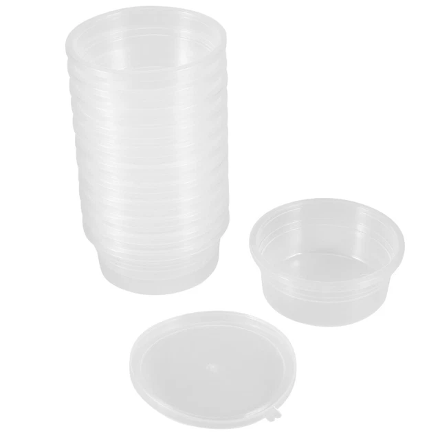 50pcs farbige Tonspeicherboxen Perlen Behälter Transparente Tonperlen