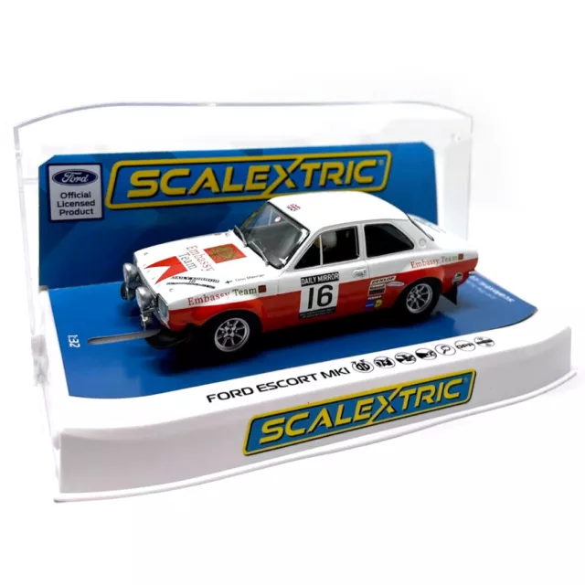 NEW Scalextric C4324 Ford Escort MK1 - RAC Rally 1971 1/32 Slot Car FREE US SHIP