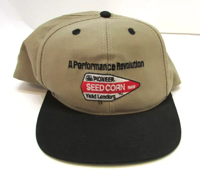 Vintage Pioneer Seed Corn Yield Leaders Performance Revolution Ball Cap Farm Hat