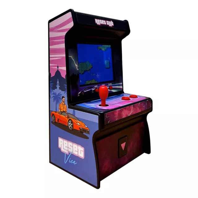 Mini Borne Arcade Retro 200 Jeux Originaux Intégrés -  Console 8 bit Reset Vice