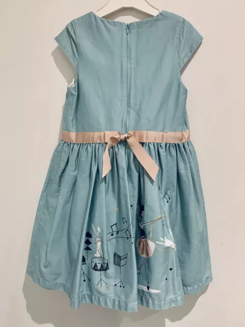 Girls Marks Spencer Autograph Brand Turquoise Dress 5-6 years 2