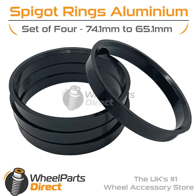 WheelPartsDirect Spigot Rings (4) 72mm To 60.1mm – Hub Centric Spacers For Suzuki Swift Sport Mk2 2006-2012