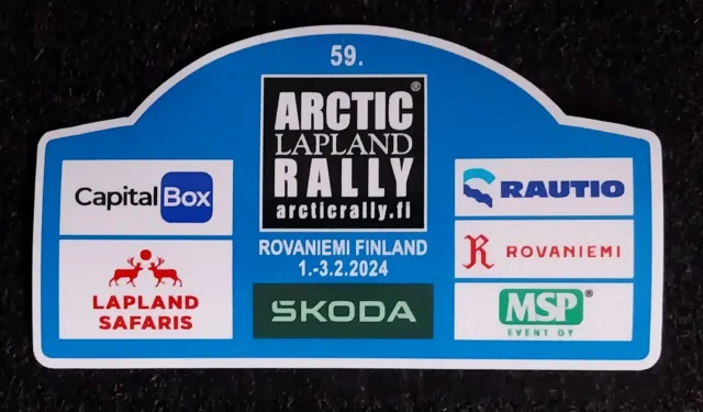 Adesivo evento Arctic Lapland Rally 2024