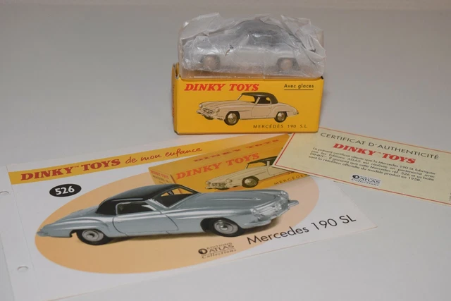 DCL Dinky Toys 24H Mercedes Benz 190SL Orange toit crème 1:43 SB Atlas DCL Dinky Toys 24H Mercedes Benz 190SL Orange toit crème 1:43 SB Atlas