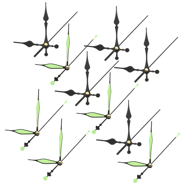 Set 10 Lancette Orologio In Alluminio - Per Orologi Da Parete 10-20 Cm, Fai Da Te - Foto 7