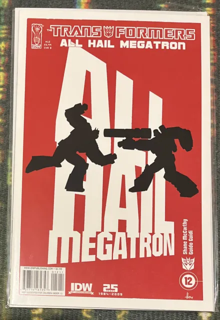 Transformers All Hail Megatron #12 Cover B Comics 2009 Sent In A CBoard Mailer