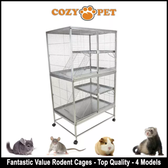 Cozy Pet Rodent Cage for Rat, Ferret, Chinchilla, Degu or other Small Pets RC03