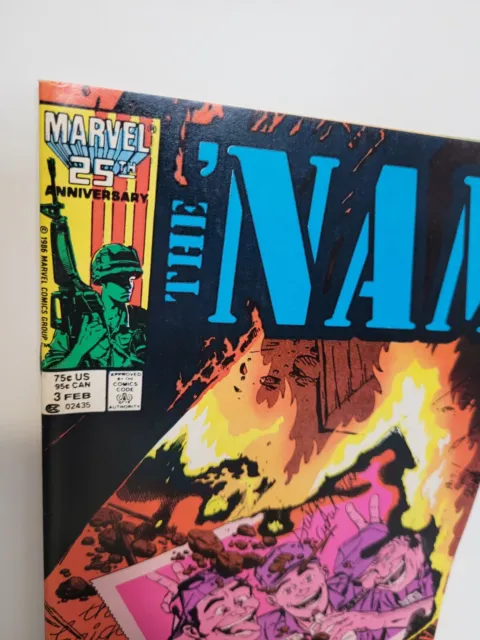 The Nam #3 Vol 1 Marvel Comics 1987 Michael Golden Vf/Nm 2