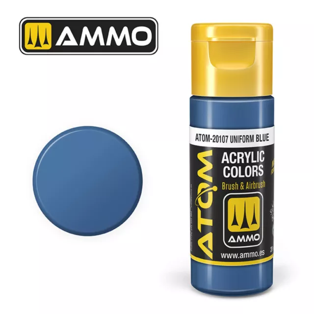 Ammo MIG ATOM-20107 - ATOM COLOR Uniform Blue 20ml - Neu