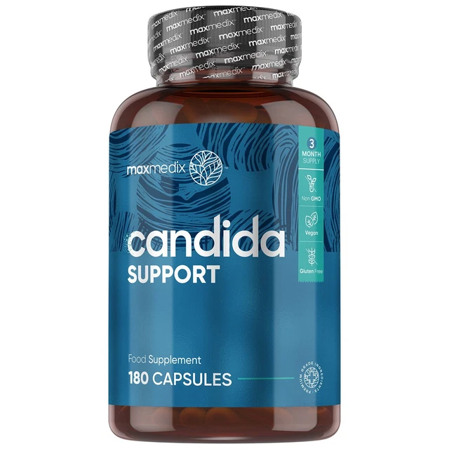 CANDIDA SUPPORT 180 Capsules for Intestinal Flora & Yeast Gut Heath