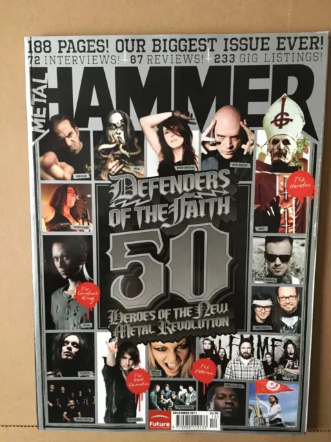 Metal Hammer Magazine December 2011 -Within Temptation, The Defiled, Lamb Of God