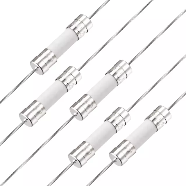 Fusibles Coup Rapide Fil Conducteur Fusibles Céramique 5mm x 20mm 250V F8A 5Pcs