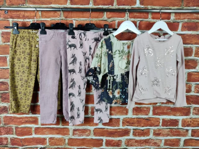 Girls Bundle Age 3-4 Years Next Zara H&M Trousers Top Pretty Blouse Kids 104Cm