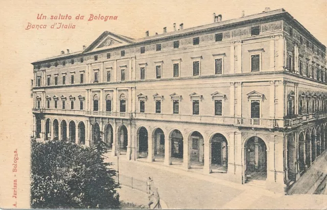 Cartolina Paesaggistica Emilia Romagna Bologna Banca d'Italia Viaggiata