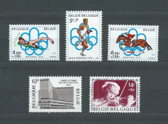 BELGIË BELGIQUE - 1976 YT 1795 à 1799 - TIMBRES NEUFS** MNH LUXE