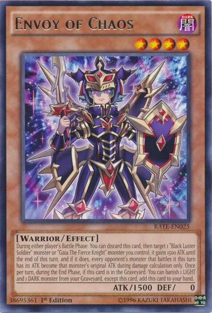 Envoy of Chaos - RATE-EN025 - Rare - 1st Edition x3 - Near Mint
