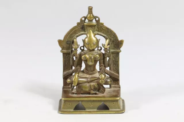 Buddha auf Elefant Messing Bronze Figur Nepal (GE300)