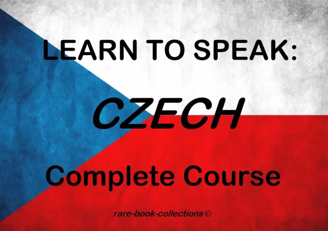 Learn To Speak Czech - Language Course - 1 Book & 8.5 Hrs Audio Mp3 All On Dvd!