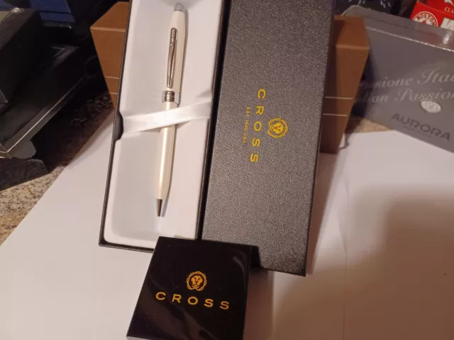 Rare Protoype Cross Century Iii Light Matte White Ballpoint Pen New $200 Gift
