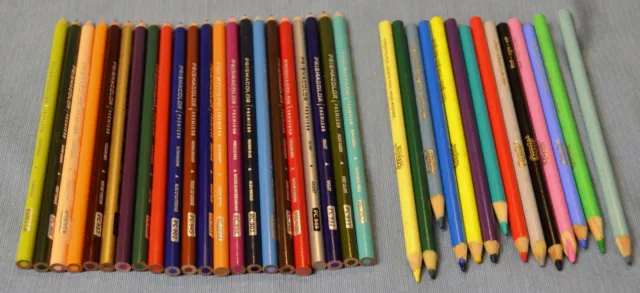 Artist Pencils Lot of 36 22 Prismacolor By Premier 14 Crayola Colored Pencils