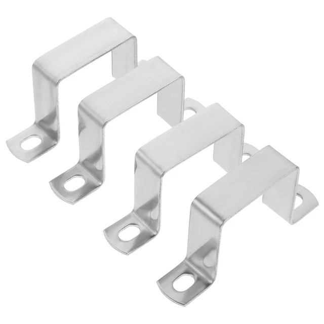 4pcs Pipe Support Base U Clips Pipe Hanger Pipe Supports