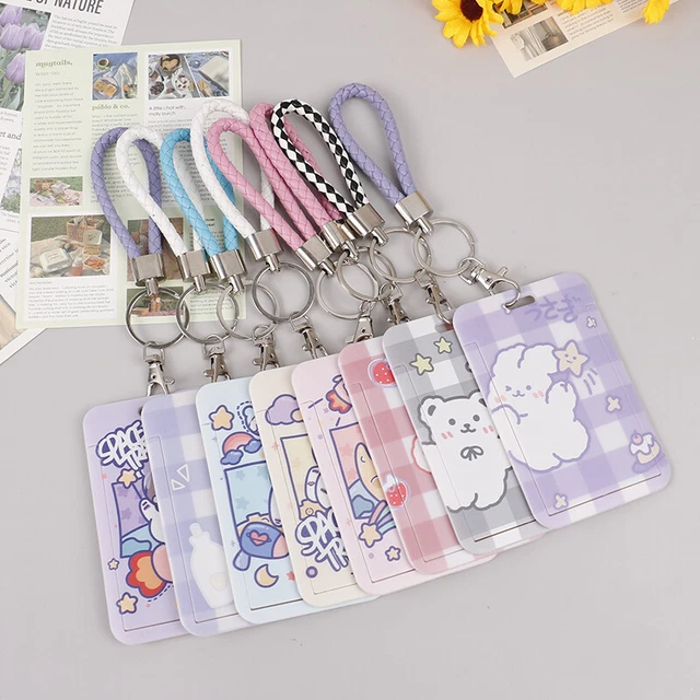 BUSINESS CARD HOLDER Cartoon Cute Retractable Credit Card Holders ID Ho