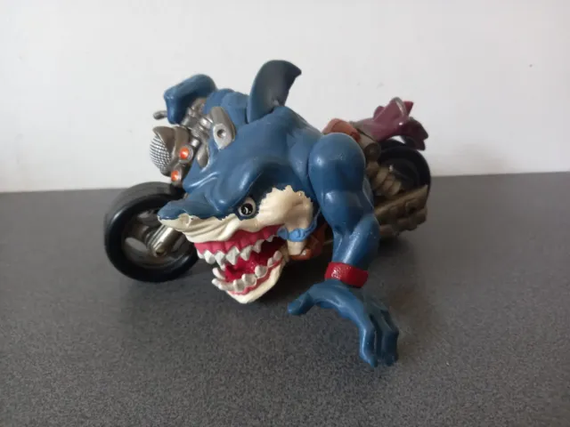 Vintage Figurine Véhicule Mattel Street Sharks Rip Rider moto 1995